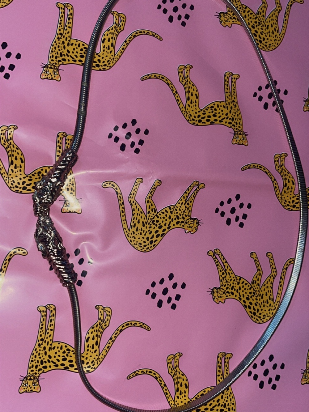 Silver Metallic tiger head  Chain Belt - Silver